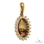 Mini Flower Diamond Photo Pendant 68597 - Image 2