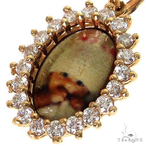 Mini Flower Diamond Photo Pendant 68597 - Image 3