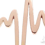 Mini Heartbeat Pendant Necklace in 14k Yellow Gold 64904 - Image 4