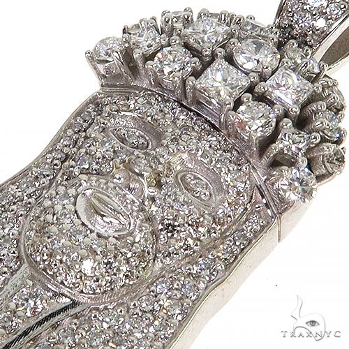 Mini Jesus Head Diamonds on The Crown Pendant 67979 - Image 3