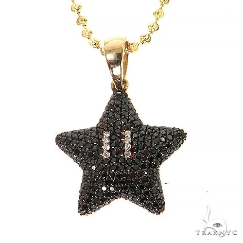 Mini Mario Star Black Diamond Pendant Set 68541 - Image 1