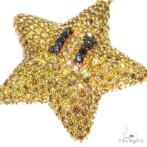 Mini Mario Star Yellow Diamond Pendant 68223 - Image 3
