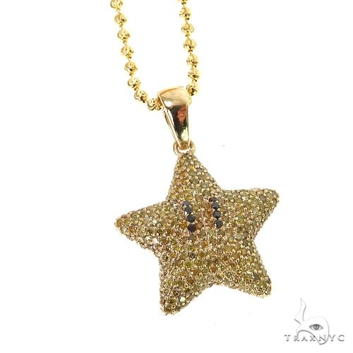 Mini Mario Star Yellow Diamond Pendant Set 68538 - Image 2