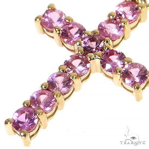 Mini Pink Sapphire Cross 68294 - Image 3