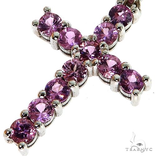 Mini Pink Sapphire Cross Set 67668 - Image 3