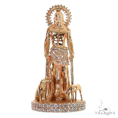 Mini St. Lazarus Diamond Pendant 67690 - Image 1