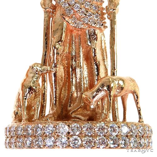 Mini St. Lazarus Diamond Pendant 67690 - Image 3