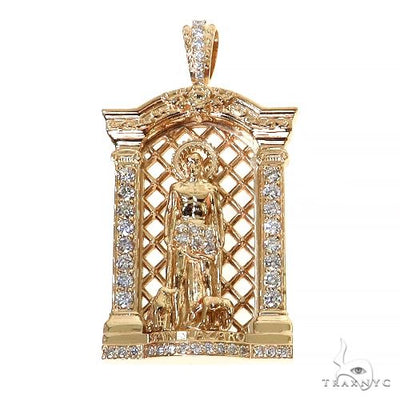 Mini St. Lazarus Diamond Pendant 68454 - Image 1