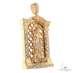 Mini St. Lazarus Diamond Pendant 68454 - Image 2