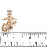 Mini US Marines Logo Diamond Pendant 68468 - Image 5