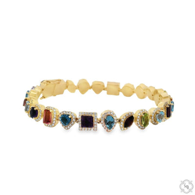 Harmony of Shapes Gemstone Bracelet 70193 - Image 1