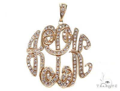 Monogram Diamond Pendant 40949 - Image 1