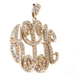Monogram Diamond Pendant 40949 - Image 2