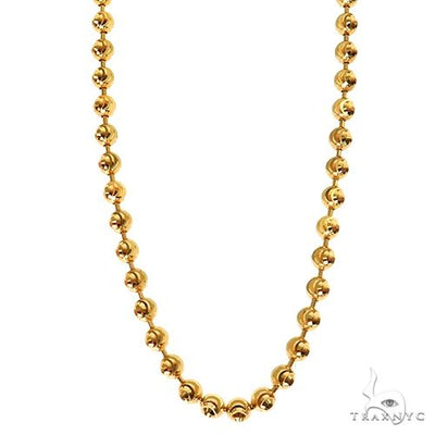Moon Cut 10K Yellow Gold Chain 22 Inches 3mm   67124 - Image 1