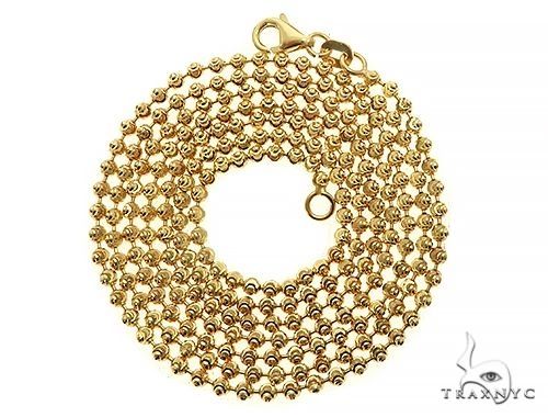 Moon Cut 10K Yellow Gold Chain 20 Inches 2mm   67119 - Image 3