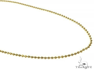 Moon Cut 10K Yellow Gold Chain 22 Inches 2mm   67120 - Image 1