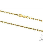 Moon Cut 10K Yellow Gold Chain 24 Inches 2mm   67121 - Image 2