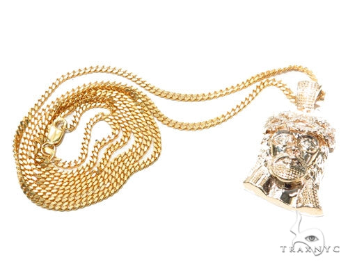 Jesus Diamond Gold Pendant 42583 - Image 9