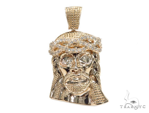 Jesus Diamond Gold Pendant 42583 - Image 1