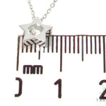 Moon and Star Diamond Earrings Necklace Set 45207 - Image 12