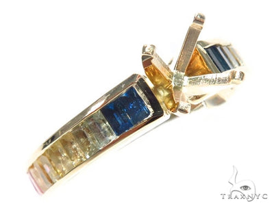 Multi Color Diamond Semi Mount Ring 41584 - Image 1