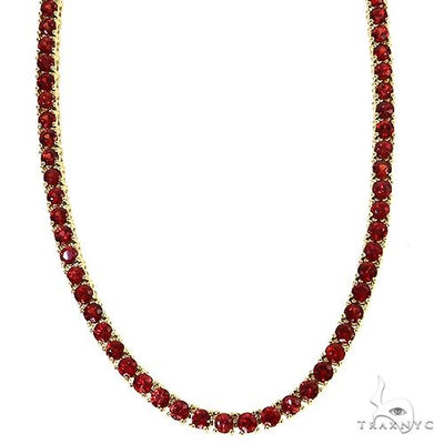 Red Sapphire Tennis Chain 69031 - Image 1