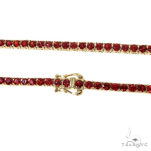 Red Sapphire Tennis Chain 69031 - Image 5