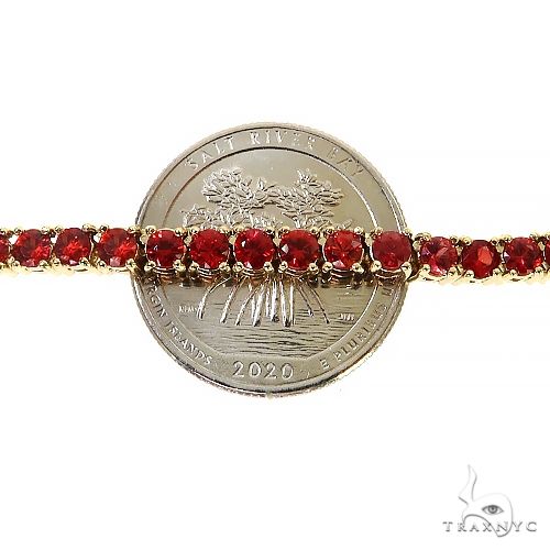 Red Sapphire Tennis Chain 69031 - Image 6