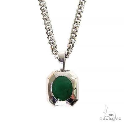 Mystical Meadow Emerald Pendant .925 Silver 69628 - Image 1