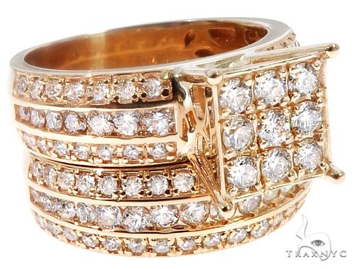 14k Yellow Gold Wedding Set 11242 - Image 2