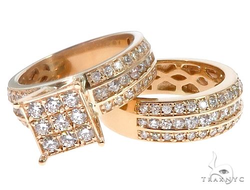 14k Yellow Gold Wedding Set 11242 - Image 6