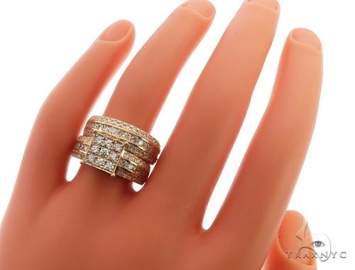 14k Yellow Gold Wedding Set 11242 - Image 9