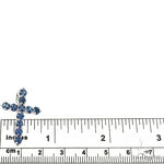 Ocean Blue Sapphire Cross 66978 - Image 5