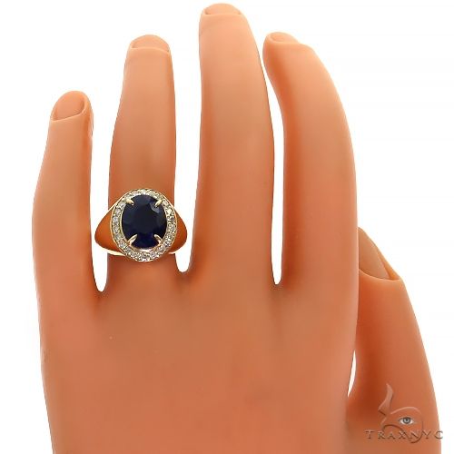Oceanic Elegance Sapphire Ring 69627 - Image 6
