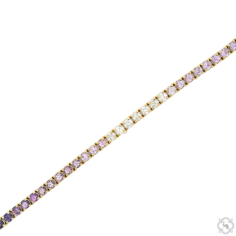 Ombre Sapphire Tennis Bracelet 70343 - Image 4