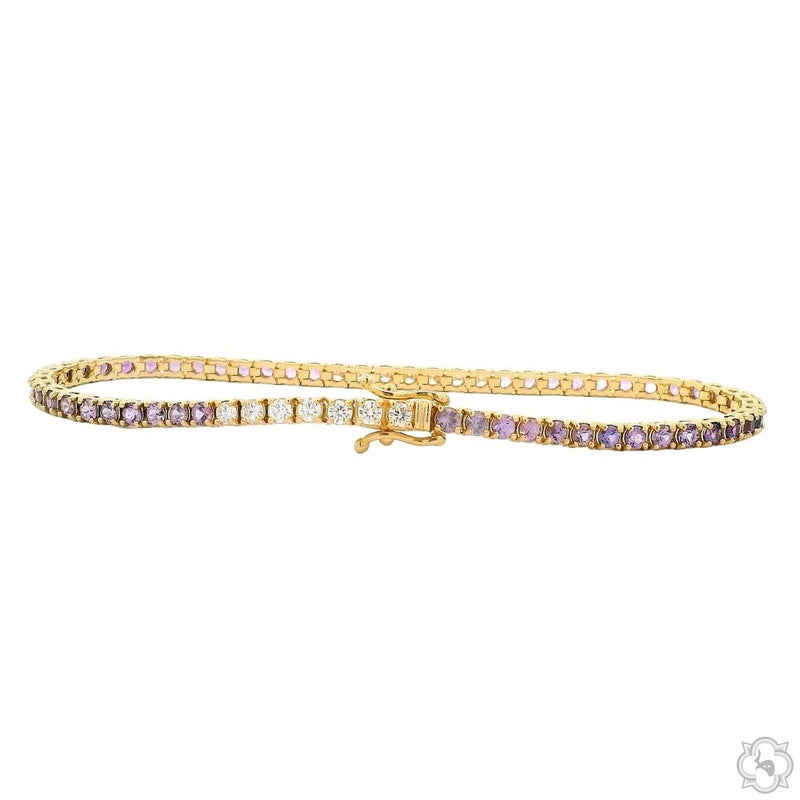 Ombre Sapphire Tennis Bracelet 70343 - Image 3