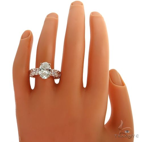 Oval Cut Diamond Engagement Ring 69569 - Image 5