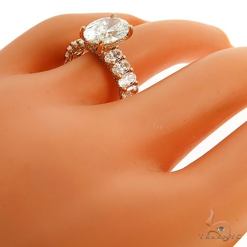 Oval Cut Diamond Engagement Ring 69569 - Image 6