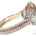 Oval Cut Fancy Pink Diamond Halo Engagement Ring 64567 - Image 6