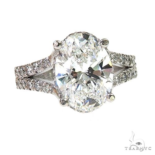 Oval Diamond Engagement Ring 68839 - Image 2