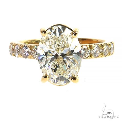 Oval Diamond Engagement Ring (Lab) 69646 - Image 1