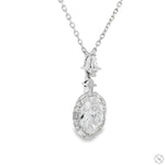 Oval Diamond Necklace 70754 - Image 2