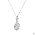 Oval Diamond Necklace 70754 - Image 4