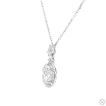 Oval Diamond Necklace 70754 - Image 6