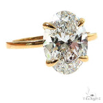 Oval Shape Diamond Engagement Ring 68838 - Image 2