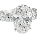 Oval Shape Diamond Engagement Ring 70617 - Image 2