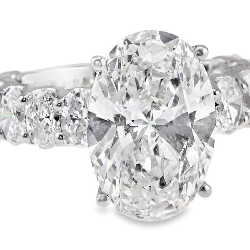 Oval Shape Diamond Engagement Ring 70617 - Image 2