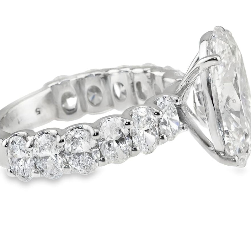 Oval Shape Diamond Engagement Ring 70617 - Image 3