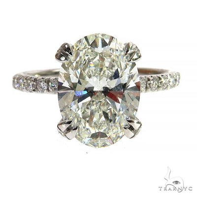 Oval Shape Diamond Engagement Ring (Lab) 68286 - Image 1