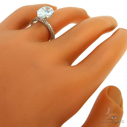 Oval Shape Diamond Engagement Ring (Lab) 68363 - Image 7